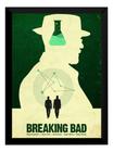 Quadro Breaking Bad Arte Simplista Poster Moldurado