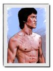 Quadro Bruce Lee Arte Marcial Chute Kung Fu Chinês