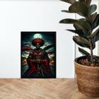 Quadro Candomblé Orixá Bara 45x34cm - com vidro