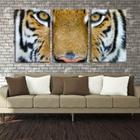 Quadro canvas 45x96 olhar severo de tigre