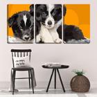 Quadro Decorativo Cachorros E Gatos Desenho Aquarela 4874