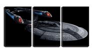 Quadro canvas 55x110 nave espacial star trek arte