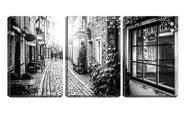 Quadro canvas 55x110 rua antiga de pedras pb