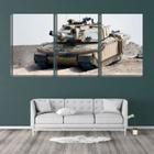 Quadro canvas 55x110 tanques na areia