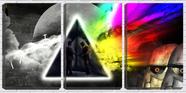 Quadro canvas 80x140 pink Floyd banda triângulo
