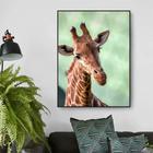 Quadro Canvas Decorativo para Sala Savana Africana Girafa 70x50
