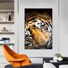 Quadro Canvas Decorativo para Sala Tigre Siberiano 120x90