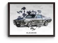 Quadro Carros Iconicos Eleanor Poster Moldurado