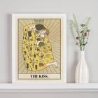 Quadro Carta Tarot The Kiss - Klimt 24x18cm - com vidro