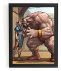 Quadro Chun Li Vs Zangief Game Arte Street Fighter