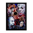 Quadro Clássicos Do Terror Arte Poster Moldurado