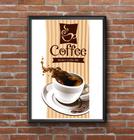 Quadro Coffee Tamanho A3 Com Moldura e Acetato (Estilo Vintage Retrô) - Café