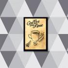 Quadro Coffee Time 33x24cm - com vidro