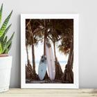 Quadro Coleção Praia Surf - Coqueiro 24x18cm - com vidro