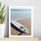 Quadro Coleção Praia Surf - Prancha 24X18Cm - Com Vidro