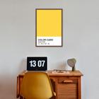 Quadro Color Card Aspen Gold 43x30 Caixa Marrom Moldura Caixa, Marrom Cafe