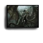 Quadro Cthulhu, personagem de HP Lovecraft com Moldura E Acetato Tamanho A3