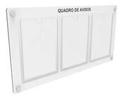 Quadro De Aviso Com 3 Displays Acrílicos Para A41