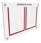 Quadro De Aviso Gestao A Vista 2 Displays Acrilicos A4 3