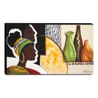 Quadro de Pintura Africano 60x105cm-1306