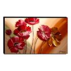 Quadro de Pintura Papoulas 60x105cm-1539