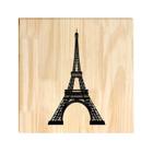 Quadro de Pinus Decorativo Torre Eiffel 30x30