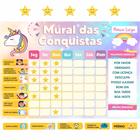 Mandiali e-Shop : Kit Infantil Quadro Rotina com 38 Atividades + Jogo  Empilhe Os Bichinhos