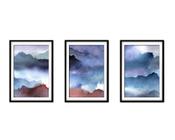 Quadro decor 30x66 canvas formas abstratas mod 13