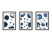 Quadro decor 30x66 canvas formas abstratas mod 17