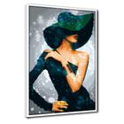 Quadro Decorativo 1 peça 40x60 Mulher Elegância e Glamour