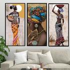 Quadro decorativo 3 telas africana