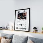 Quadro Decorativo 30x40cm Personalizado Spotify Branco