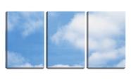 Quadro Decorativo 30x66 nuvens no céu azul