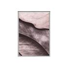 Quadro decorativo 40x60cm vidro natureza folhas abstratas rose gold flnt086