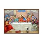 Quadro decorativo 40x60cm vidro santa ceia rlg002