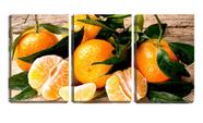Quadro Decorativo 45x96 gomos amarelos de tangerinas