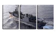 Quadro Decorativo 45x96 grande navio de guerra