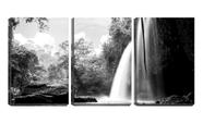 Quadro Decorativo 45x96 lençol de cachoeira na mata pb