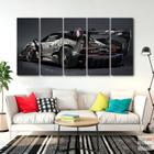 Quadro Decorativo 5 peças McLaren Prata 140x65