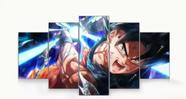 quadro decorativo 5 telas Goku Dragon Ball- Poder"