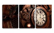 Quadro Decorativo 68x126 engrenagens de relógio