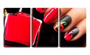 Quadro Decorativo 68x126 unhas estilo halloween manicure