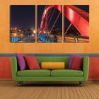 Quadro Decorativo 80x140 arco da ponte na cidade