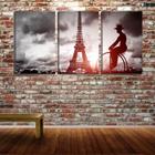 Quadro Decorativo 80x140 bike antiga torre eiffel