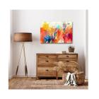 Quadro Decorativo Abstrato Brush Stroke Borda Infinita