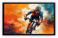 Quadro Decorativo Abstrato Ciclismo Bicicleta Salas Tela Canvas Premium