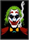 Quadro Decorativo Abstrato Coringa Super Heróis Nerd Geek Decorações Com Moldura G03