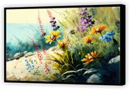 Quadro Decorativo Abstrato Flores Coloridas Paisagens Salas Tela Canvas Premium G02