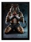 Quadro Decorativo Academias Muay Thai Tiger Arte Tigre