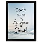 Quadro Decorativo Agradecer a Deus A4 - FR068